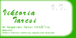 viktoria tarcsi business card